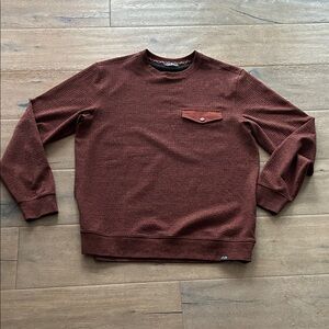 Alpine Design Men's Crewneck Sweater in Deep Brown